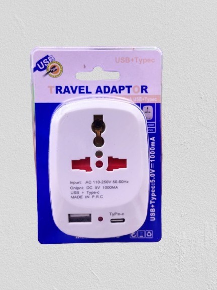 USB +TypeC Travel Adapter Fast & Convenient Charging